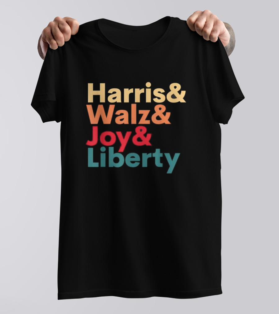 Harris Walz Joy Liberty T-Shirt