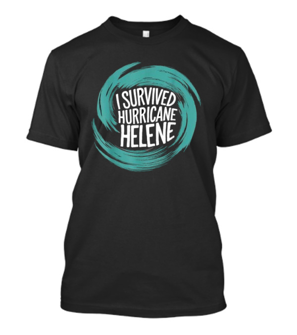 I Survived Hurricane Helene Circular Swirl T-Shirt