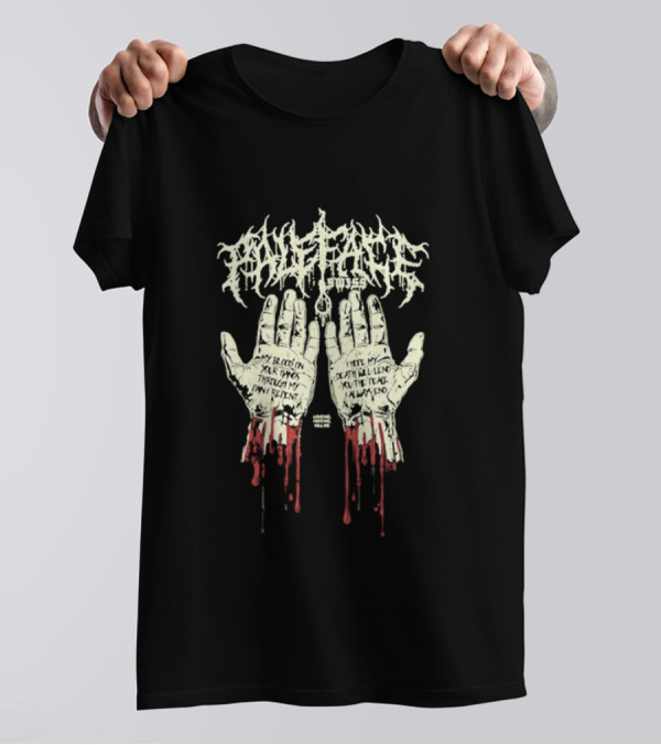 Paleface Swiss My Blood On Your Hands Thrash Through My Pain Resentment Death Will Find You T-Shirt