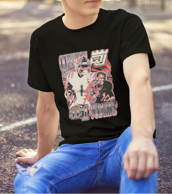 Quinshon Judkins #1 Vintage 2024 Football Icon RJ Crown T-Shirt
