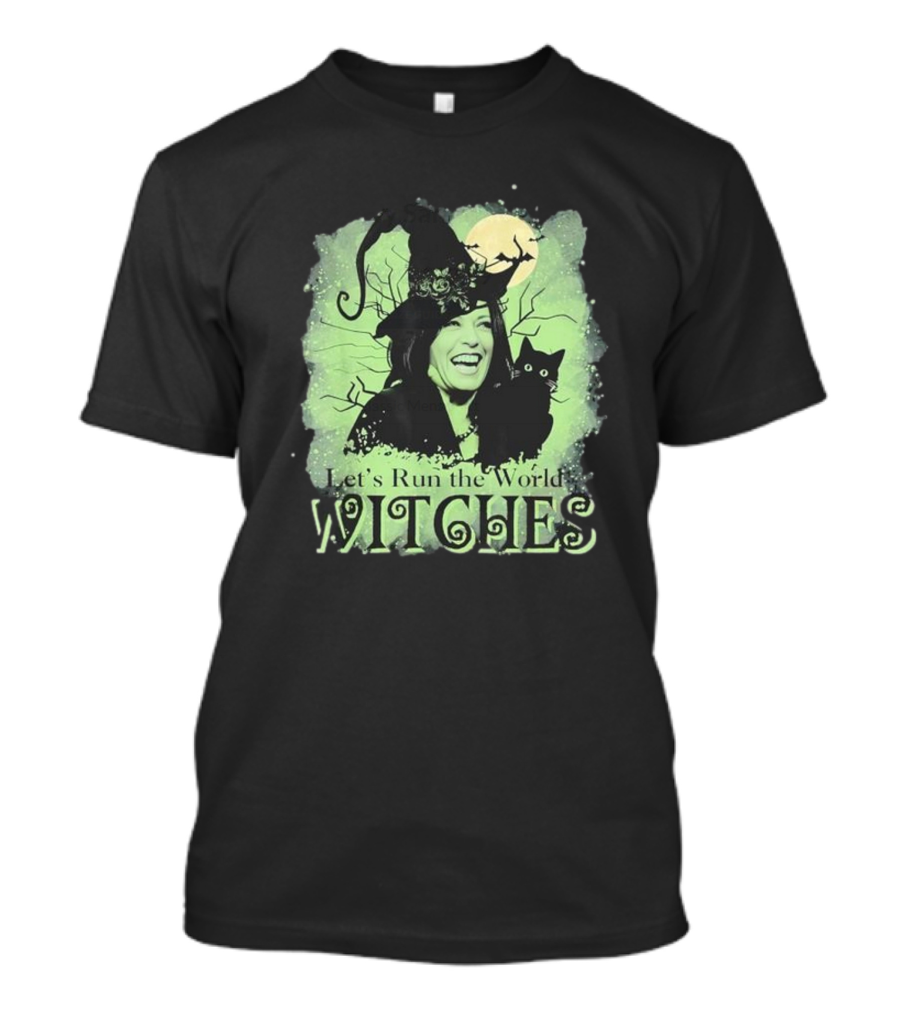 Let's Run The World Witches Kamala Cat Lady T-Shirt
