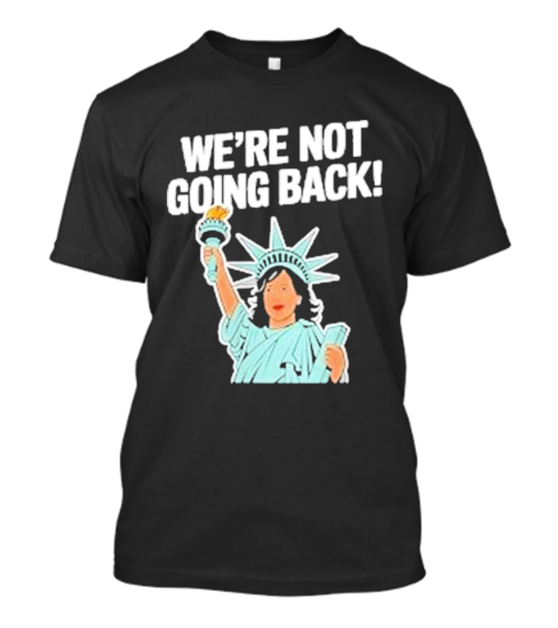 We're Not Going Back Kamala Harris Tim Walz 2024 Statue Of Liberty T-Shirt