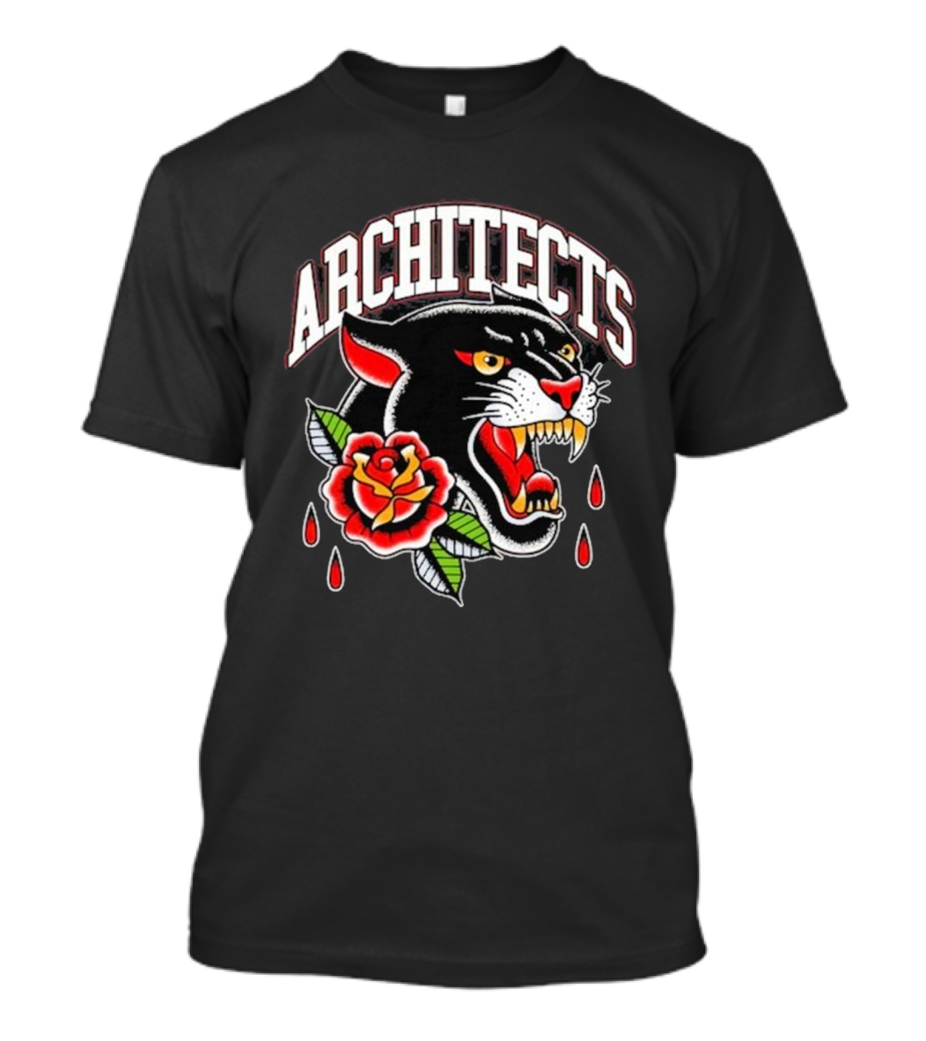 ARCHITECTS 2024 Panther Tattoo Black T-Shirt