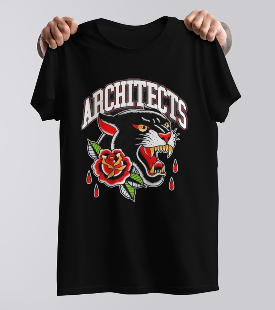 ARCHITECTS 2024 Panther Tattoo Black T-Shirt