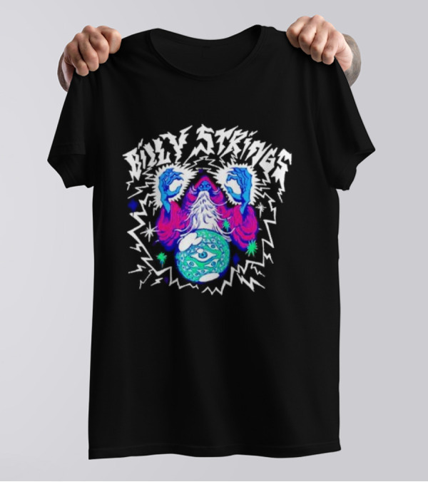 Billy Strings 2024 Lightning Wizard With Eye Sphere T-Shirt