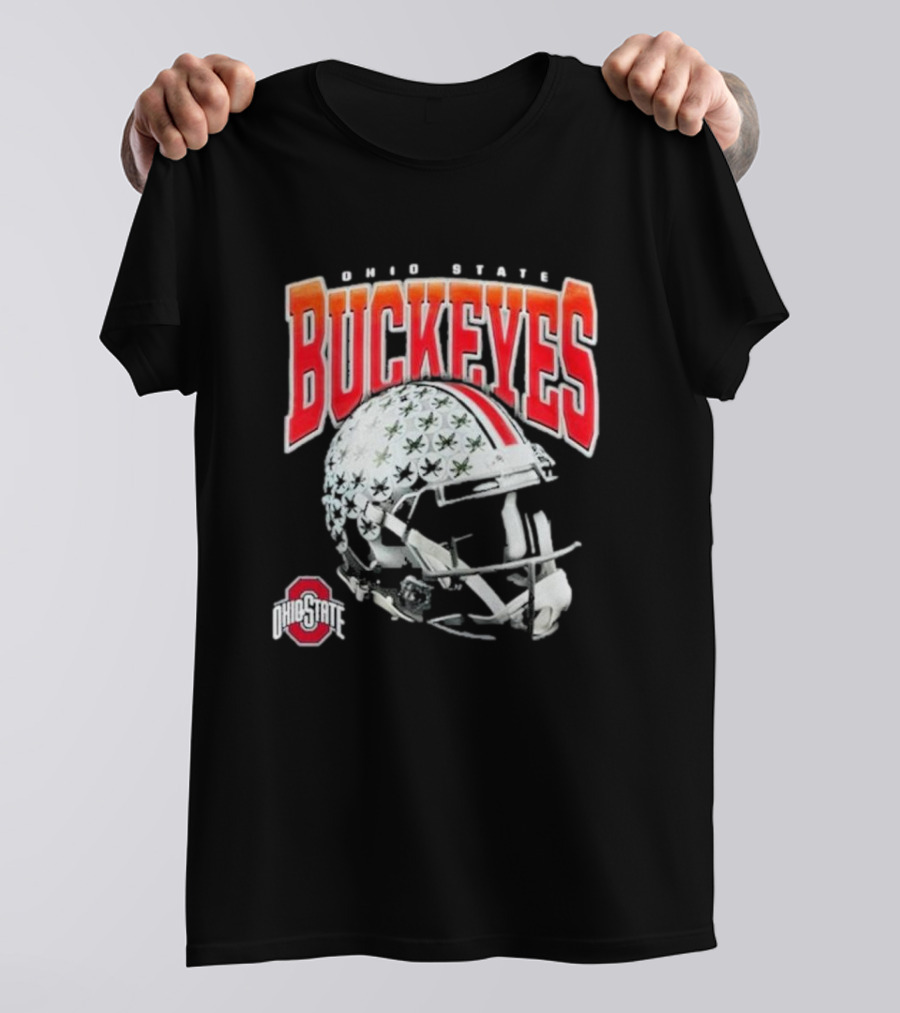 Ohio State Buckeyes Helmet Realistic Sports T-Shirt