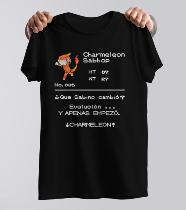 Charmeleon Sabhop Evolución Maestro Pokemon ¿Que Sabino Cambió? Charmeleon No. 005 T-Shirt