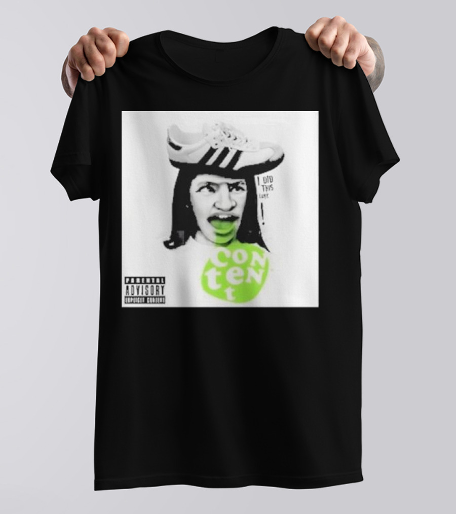 Parental Advisory Content Members Show Album I Did This Luke Shoe T-Shirt