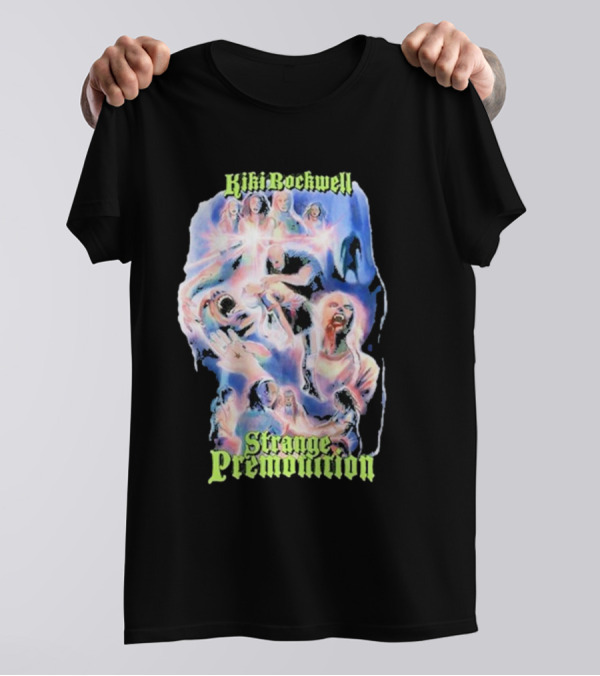 Kiki Rockwell Strange Premonition 80s Movie Retro Collage T-Shirt