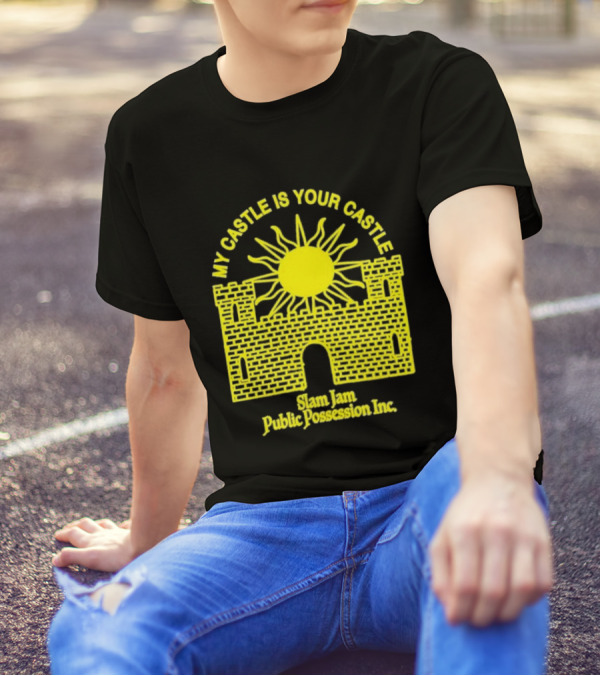 My Castle Is Your Castle Sun Design Slam Jam Public Possession Inc T-Shirt