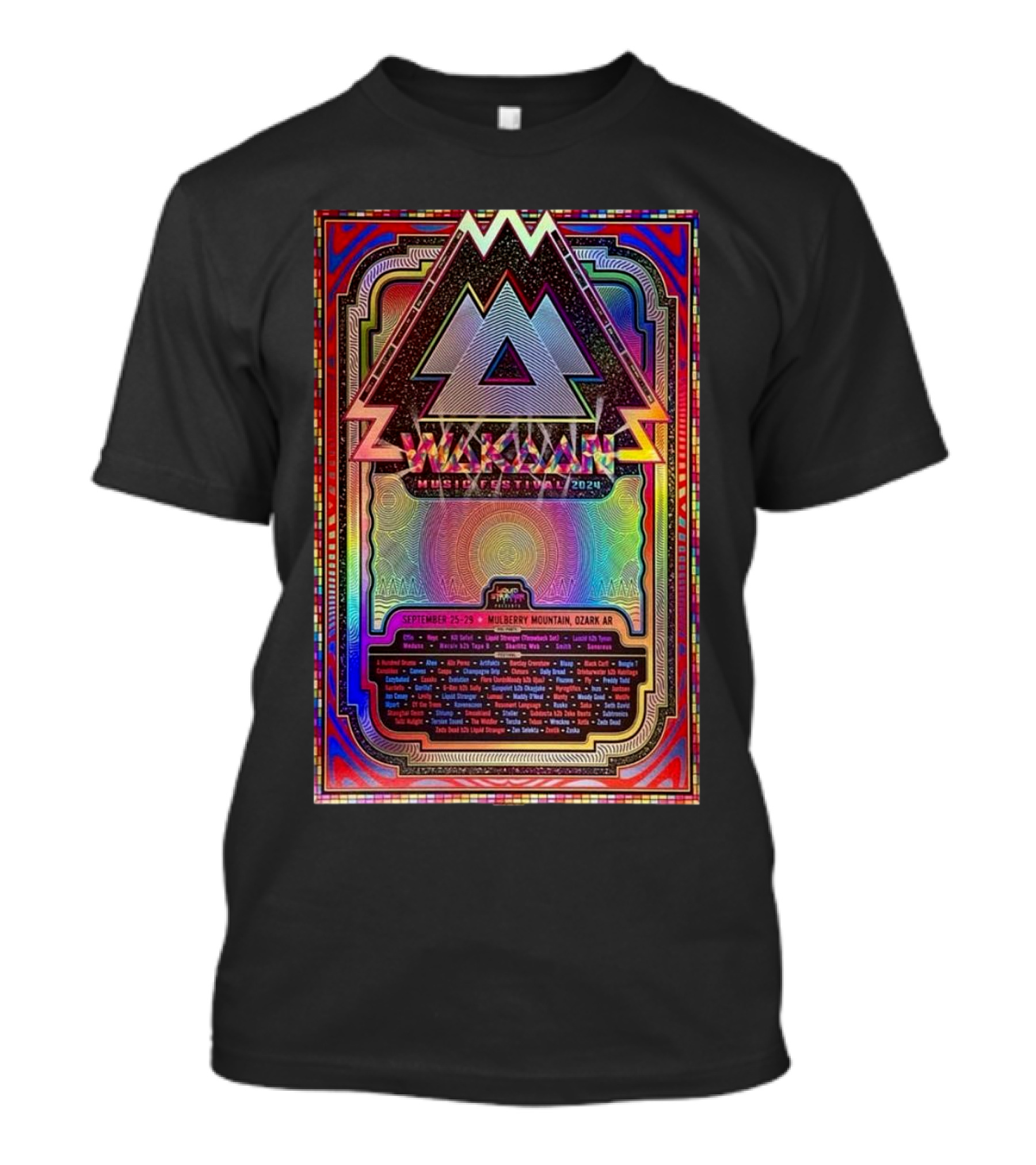 September 25-29 Wakaan Music Festival 2024 Mulberry Mountain Ozark AR T-Shirt