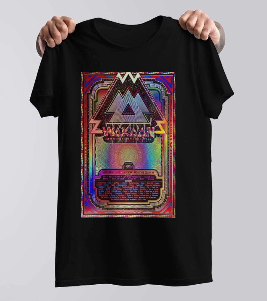 September 25-29 Wakaan Music Festival 2024 Mulberry Mountain Ozark AR T-Shirt