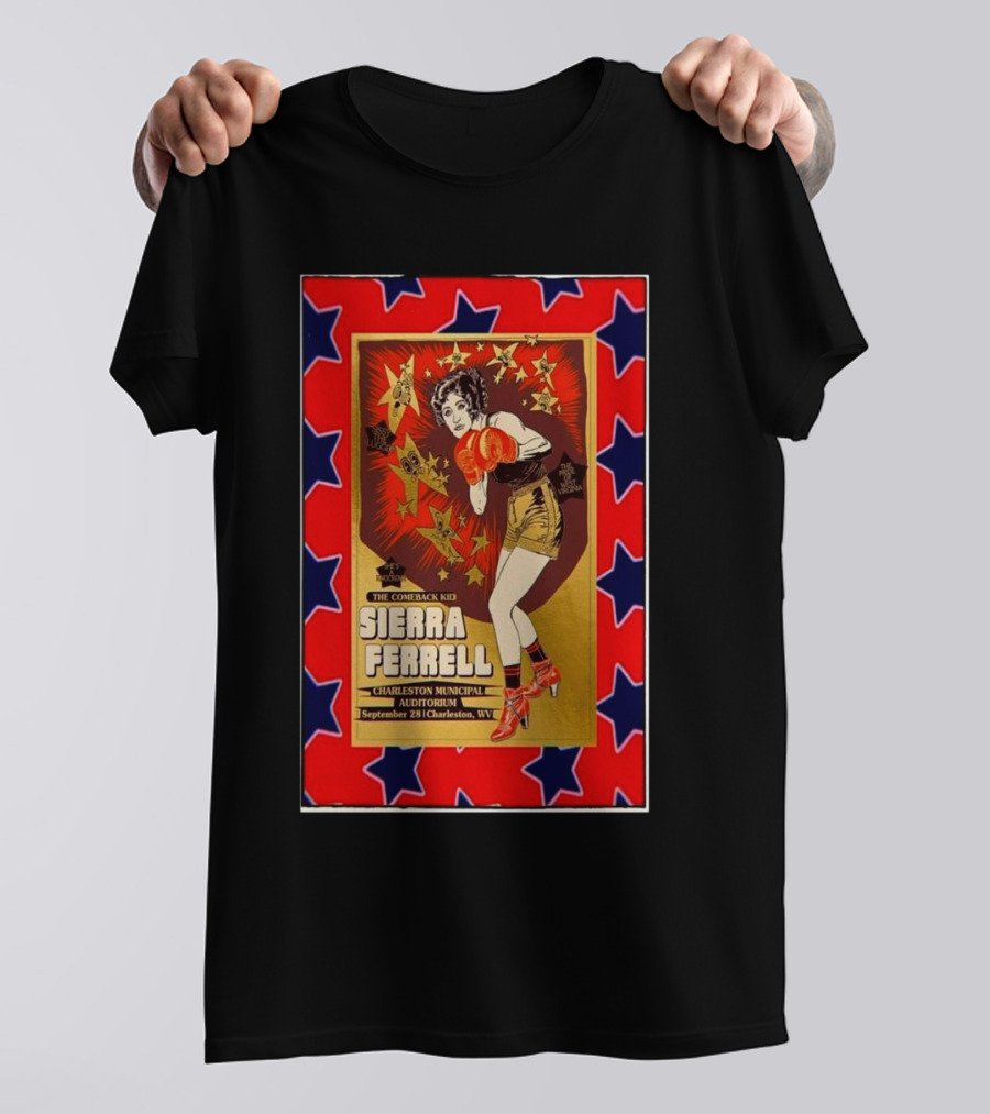 Sierra Ferrell The Comeback Kid September 28 2024 Charleston Municipal Auditorium Charleston WV T-Shirt