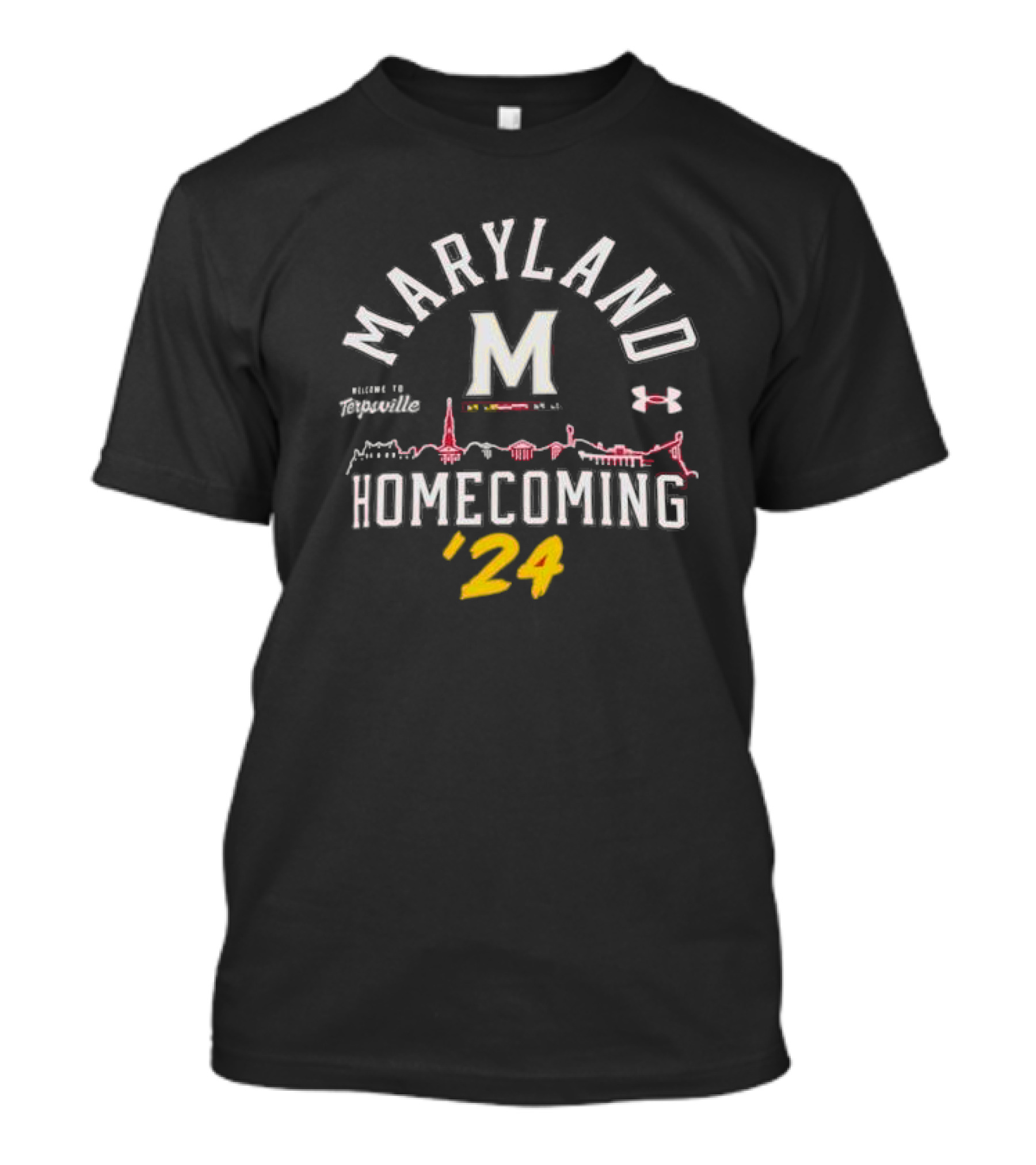 Maryland Homecoming '24 Welcome To Terpville Under Armour T-Shirt