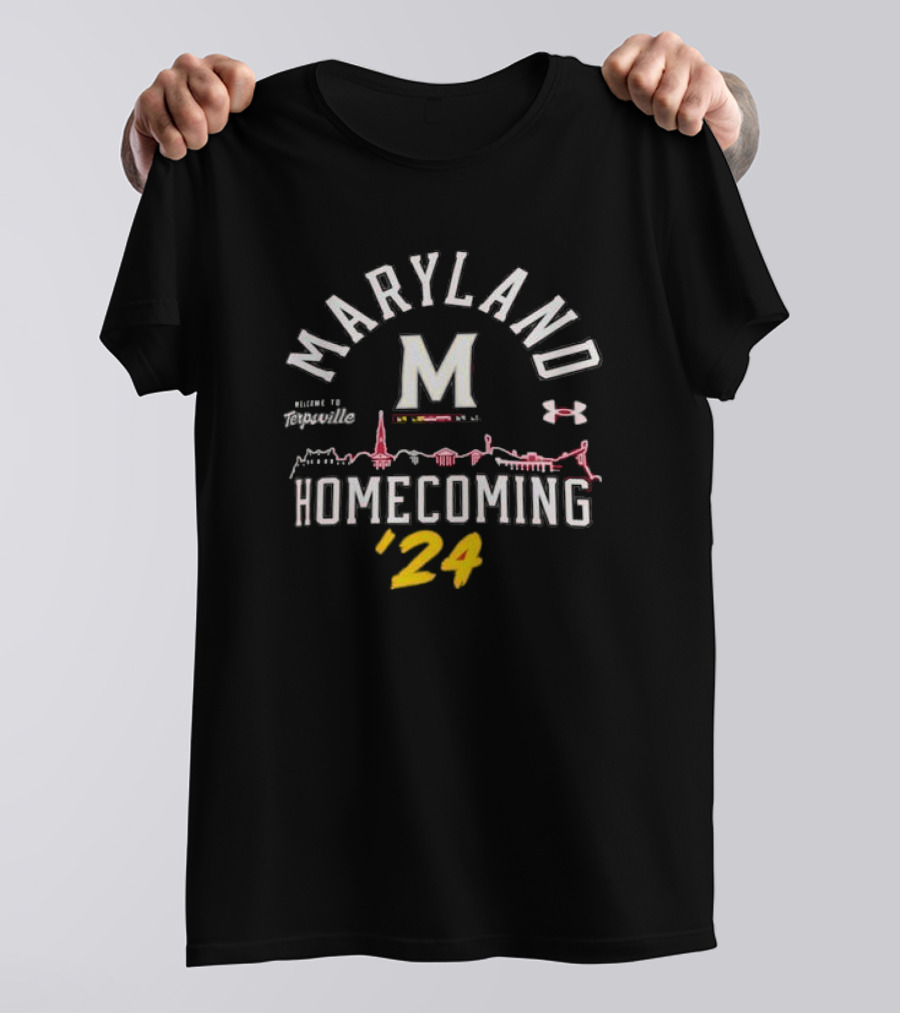 Maryland Homecoming '24 Welcome To Terpville Under Armour T-Shirt