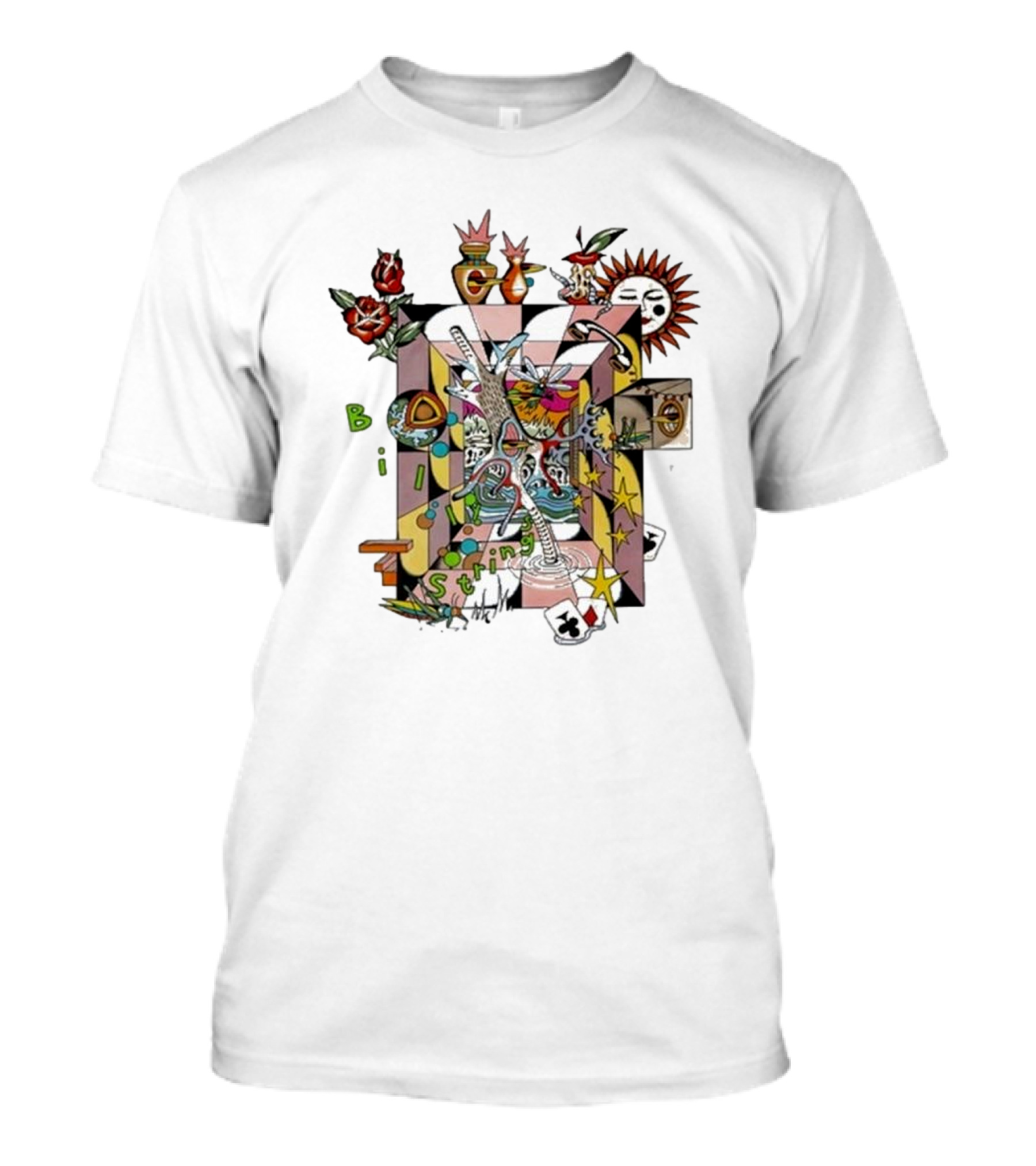 Billy Strings Surreal Home Rose Sun Playing Cards Stars T-Shirt