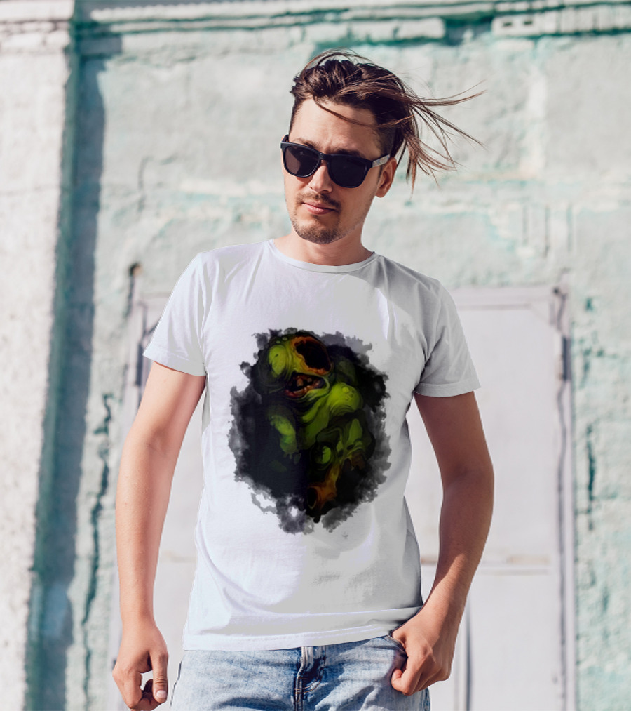 Binding Of Isaac Four Souls Pestilence Creepy Green Monster Card T-Shirt