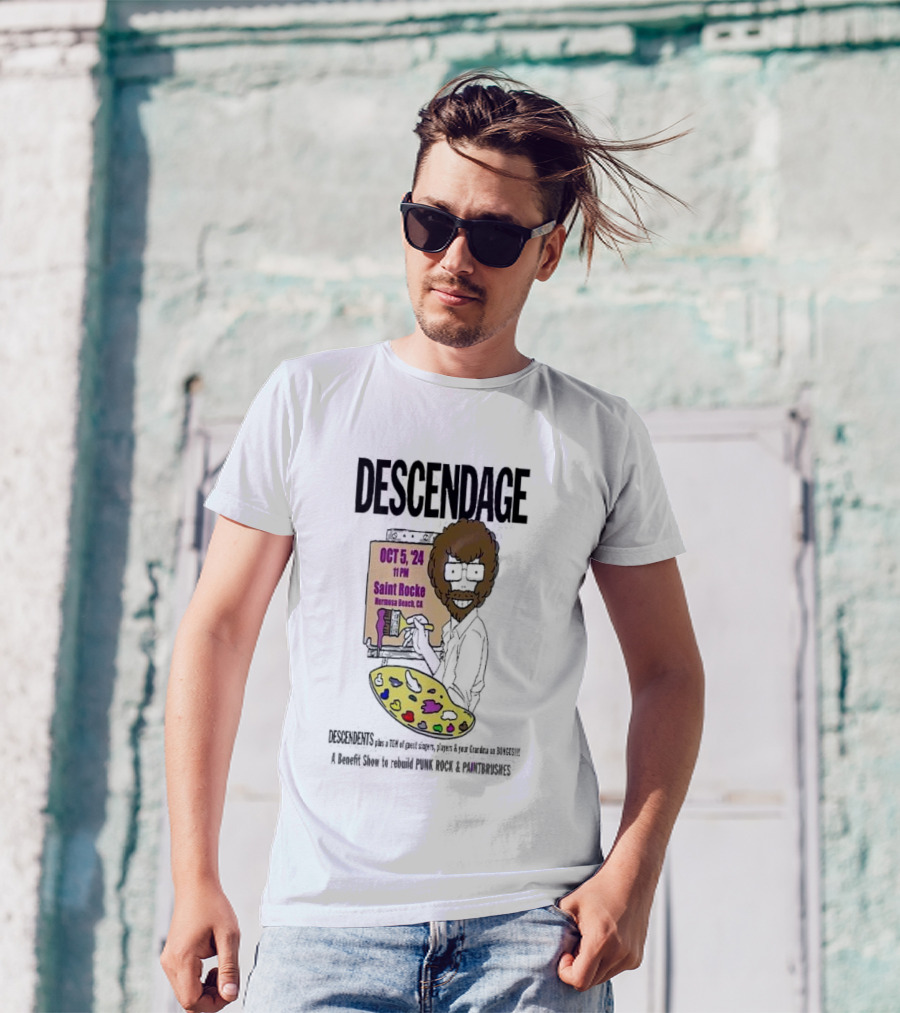 Descendage Featuring Descendents Plus Guest Singers At Saint Rocke Hermosa Beach Benefit For Punk Rock And Paintbrushes October 5 T-Shirt