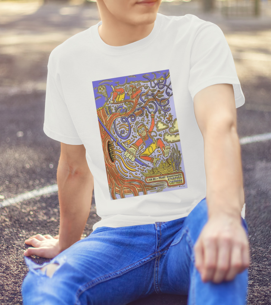 Goose September 28 2024 Frost Amphitheater Stanford California Psychedelic Tree Surfer T-Shirt