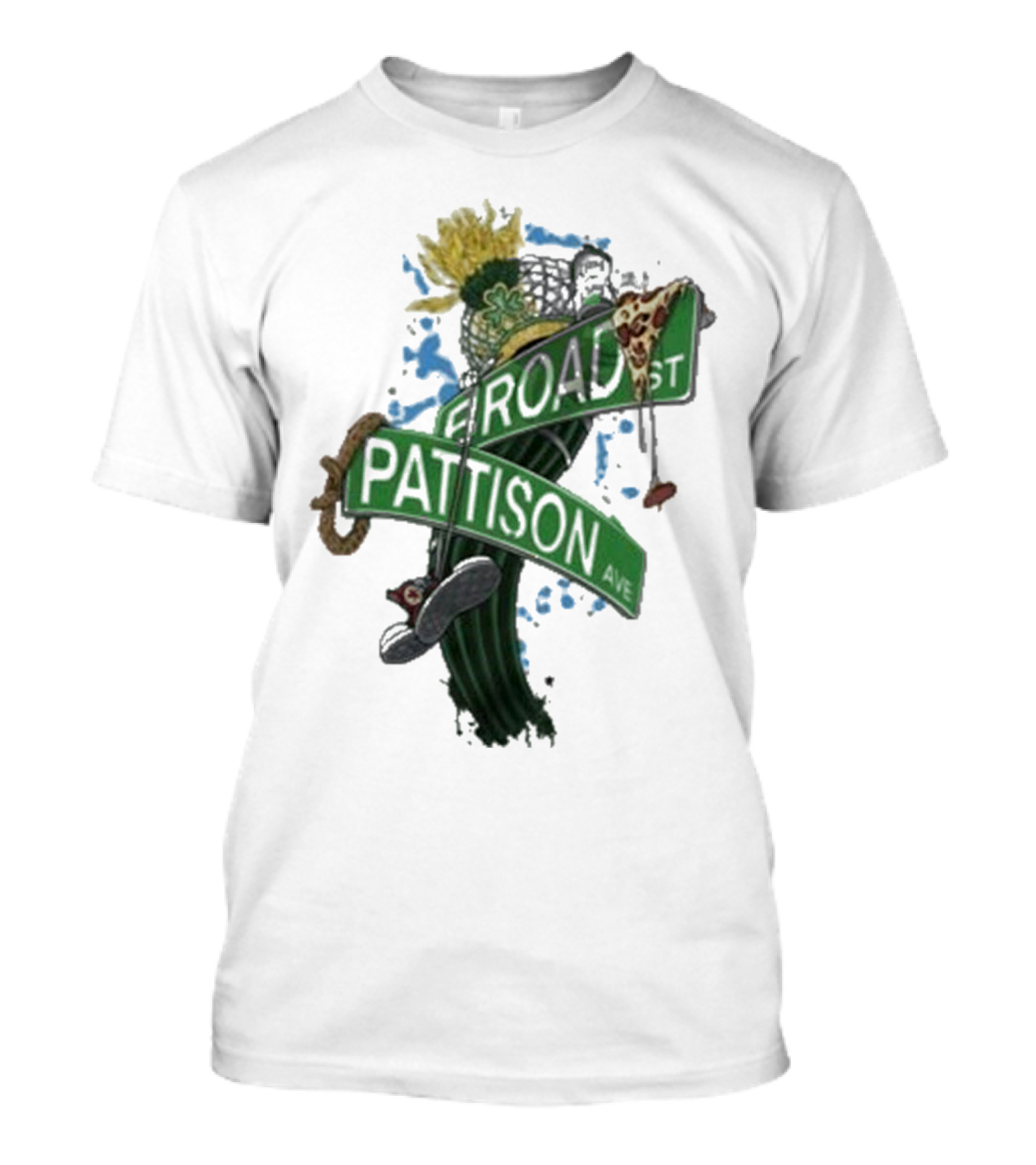Philly Broad Street Pattison Avenue Sports And Iconic Symbols Compilation T-Shirt