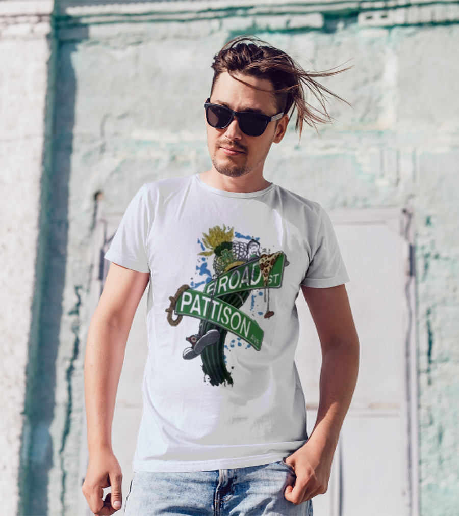 Philly Broad Street Pattison Avenue Sports And Iconic Symbols Compilation T-Shirt