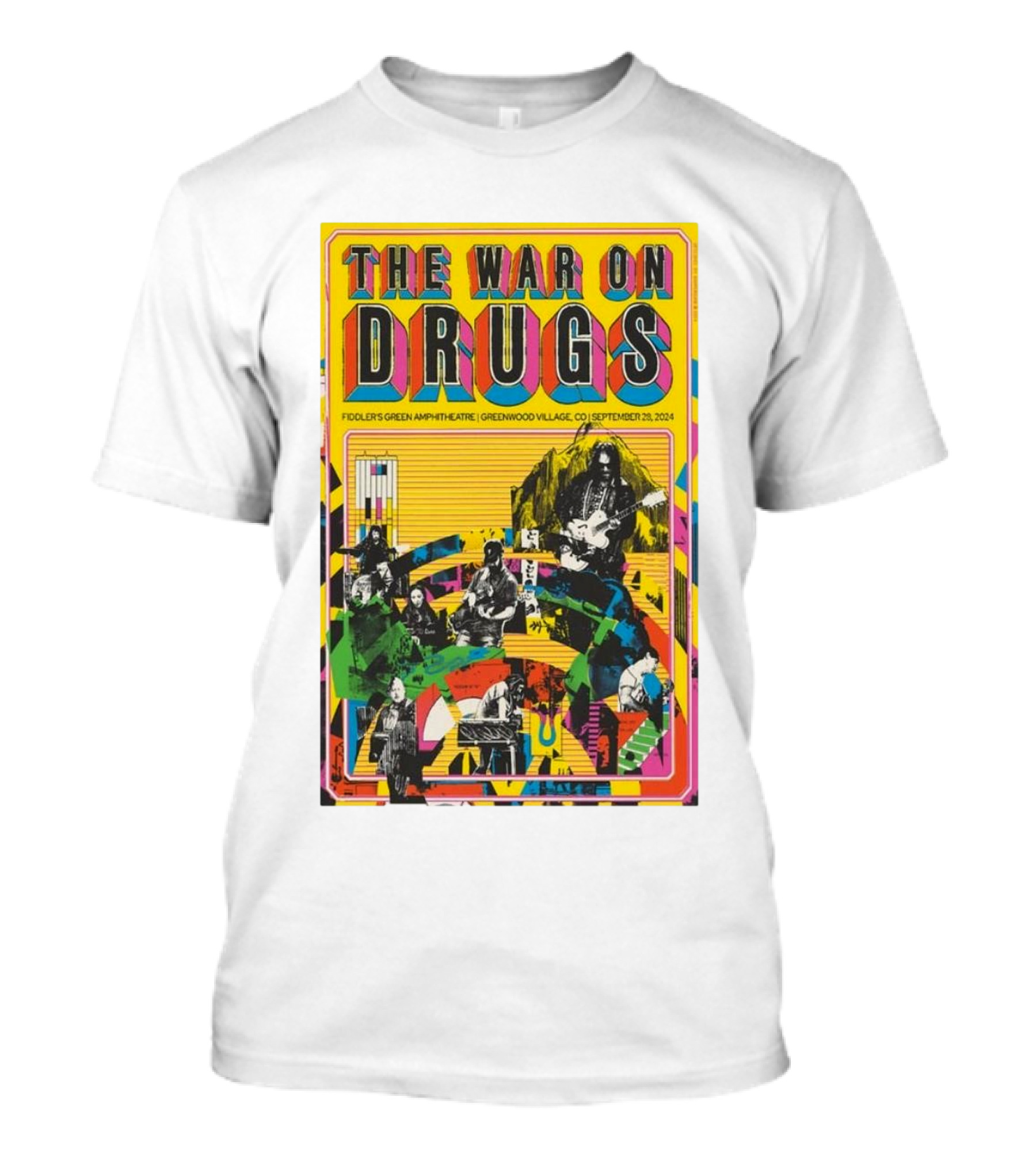 The War On Drugs Fiddlers Green Amphitheatre Greenwood Village CO September 28 2024 Tour T-Shirt