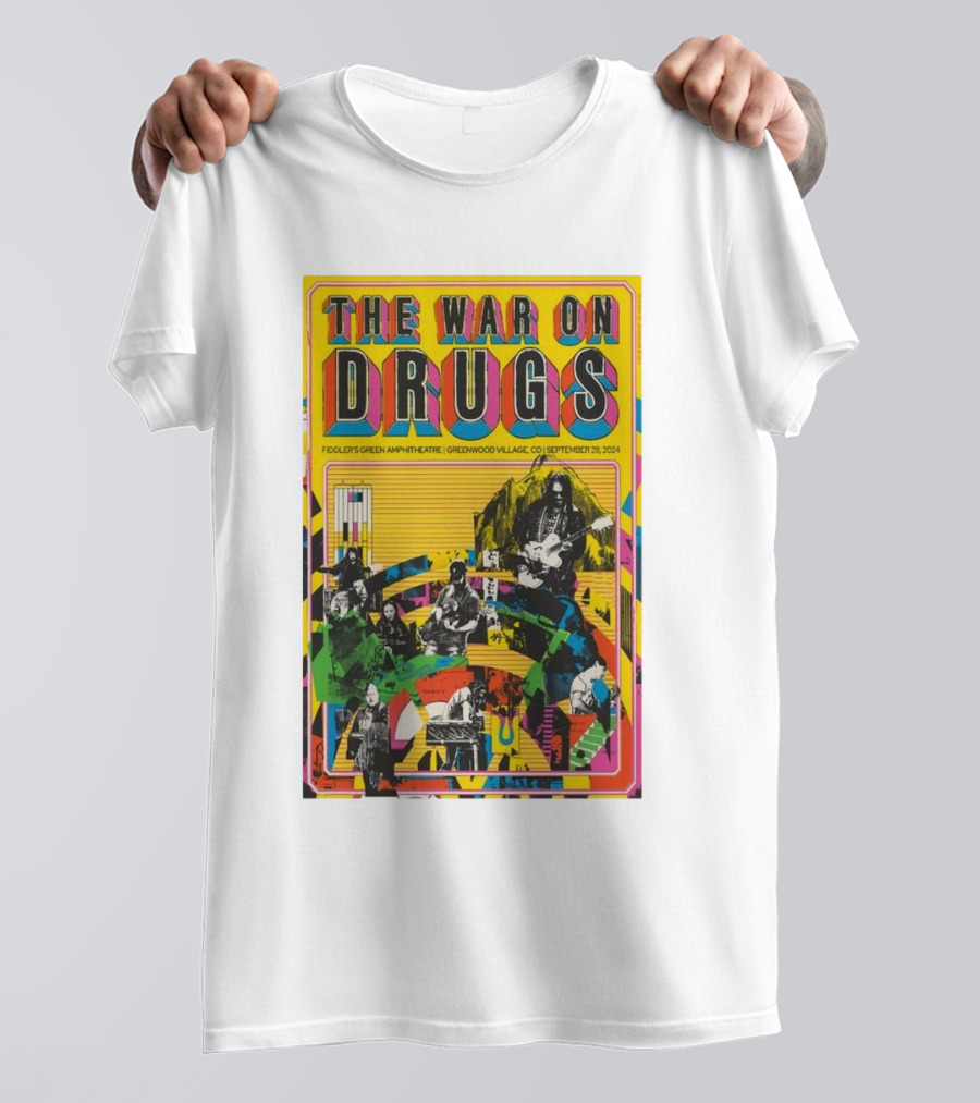 The War On Drugs Fiddlers Green Amphitheatre Greenwood Village CO September 28 2024 Tour T-Shirt