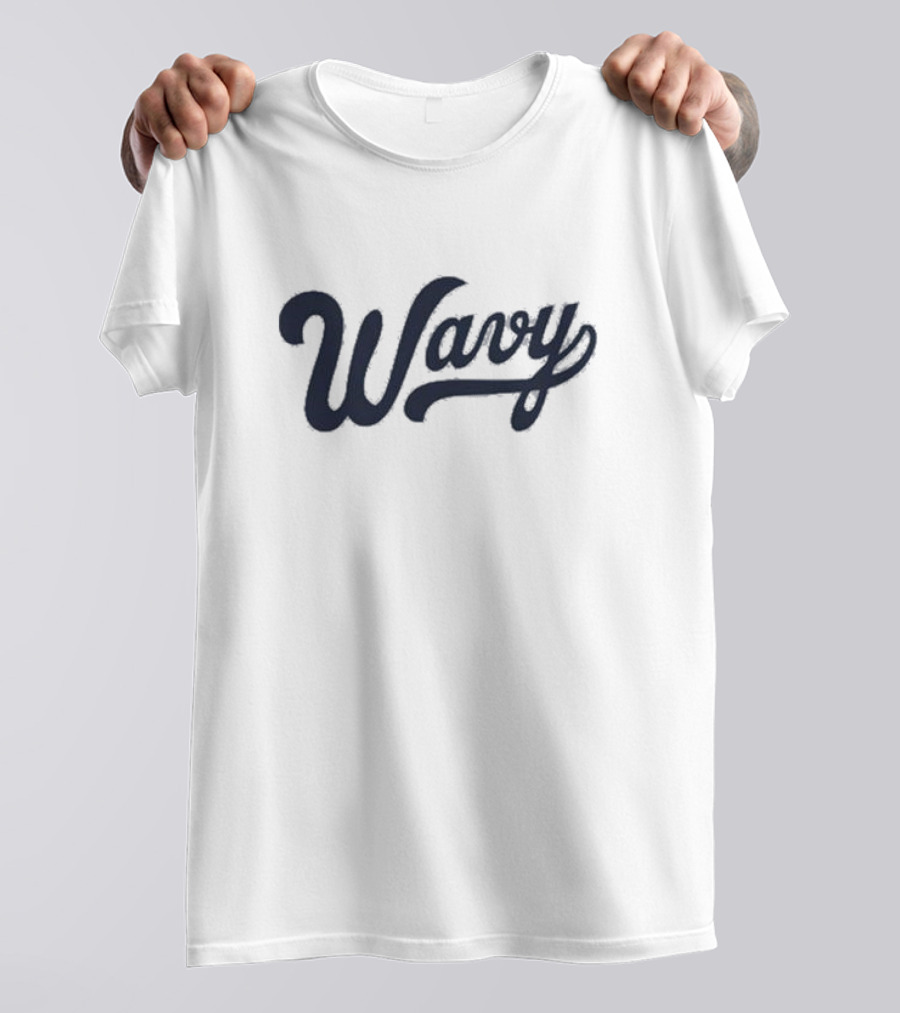 Wavy 2024 Retro Script T-Shirt