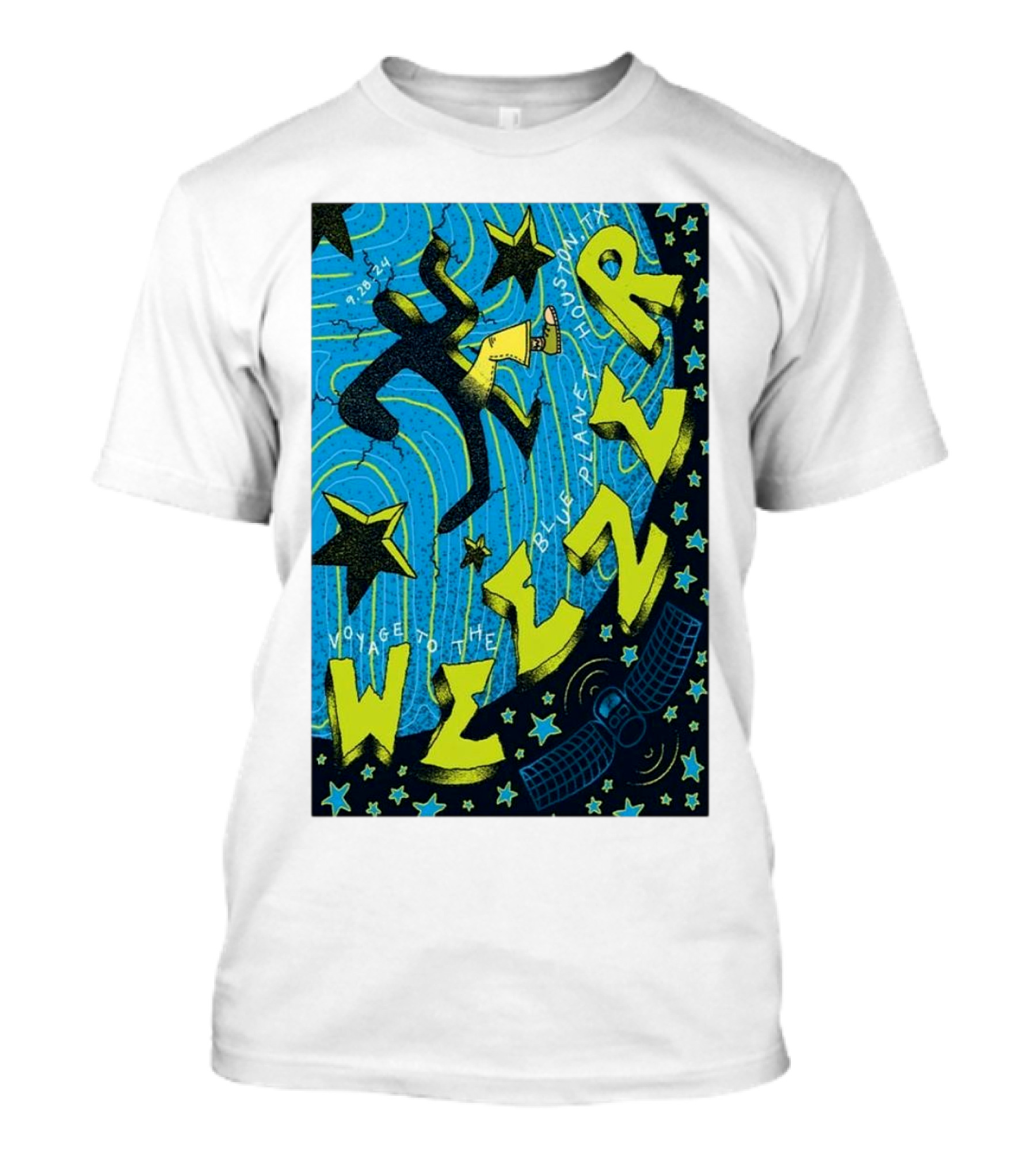Weezer Houston September 28 2024 Blue Planet Toyota Center T-Shirt
