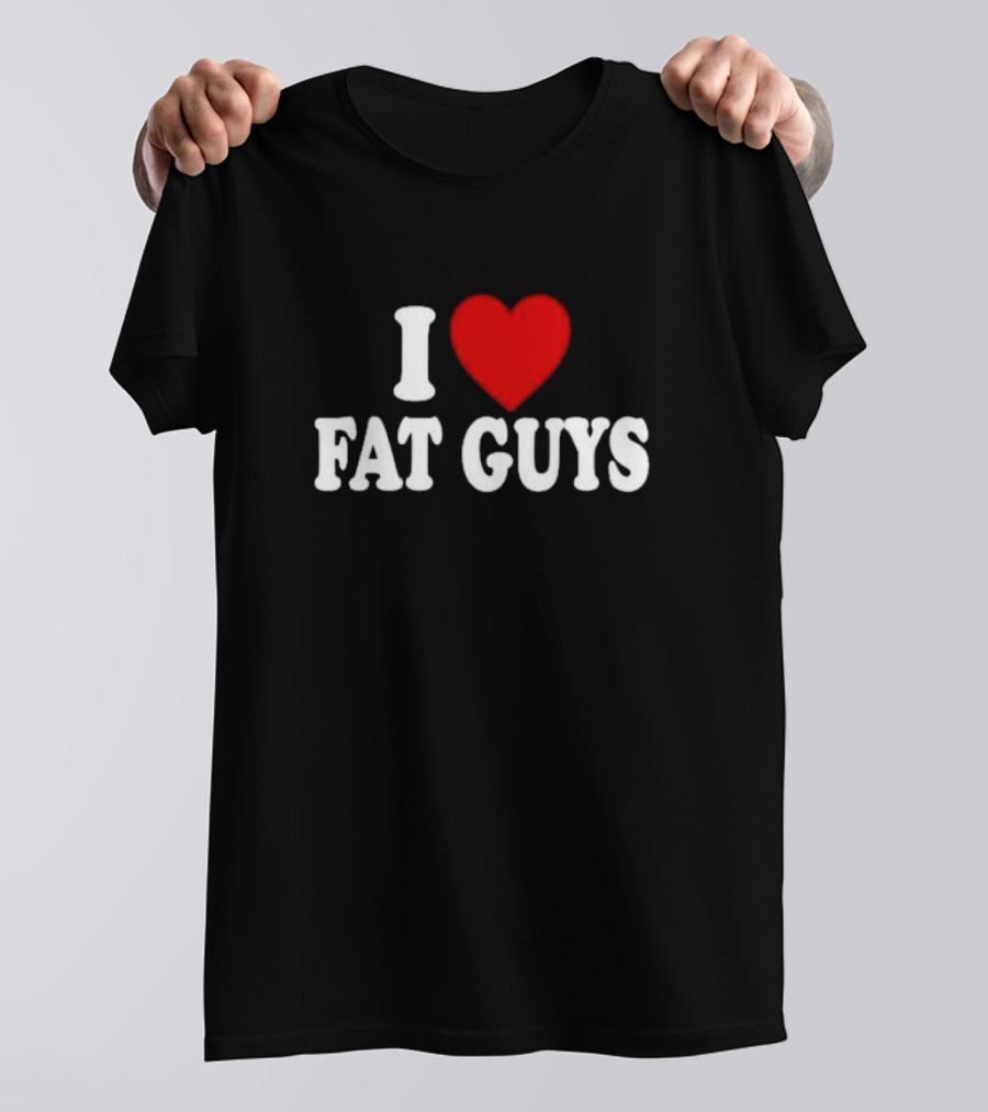 I Heart Fat Guys Alexis XJ Wearing T-Shirt