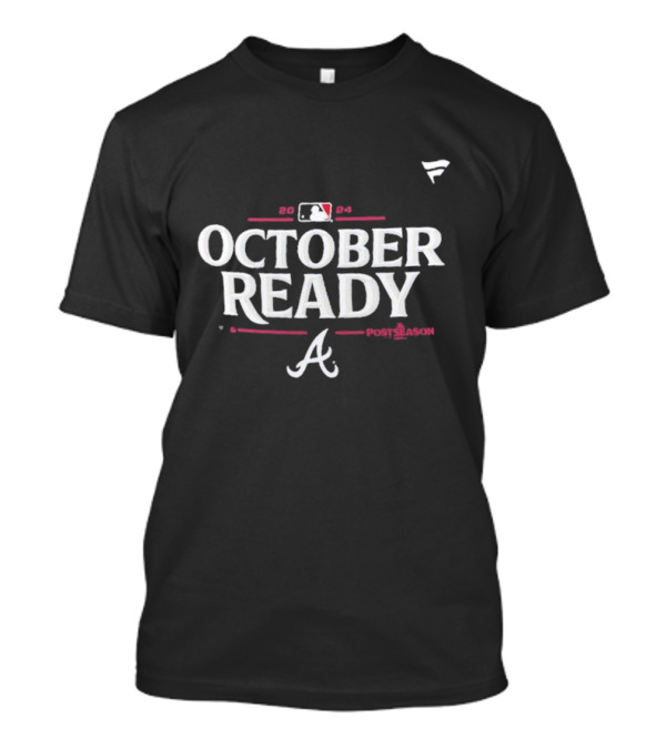 Atlanta Braves Women's 2024 MLB Postseason October Ready T-Shirt