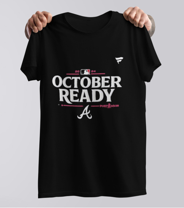 Atlanta Braves Women's 2024 MLB Postseason October Ready T-Shirt