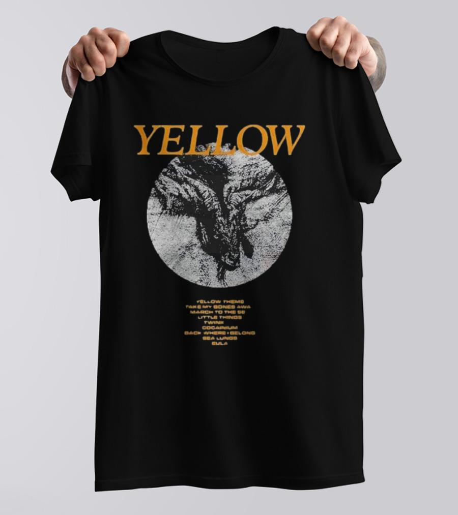 YELLOW Theme Take My Bones Away March To The Sea Little Things Twink Cocainium Back Where I Belong Sea Lungs Eula T-Shirt
