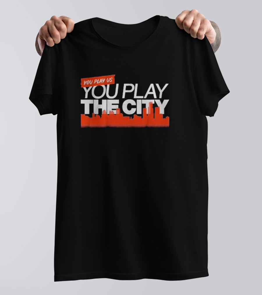 Detroit Baseball You Play Us You Play The City Skyline T-Shirt