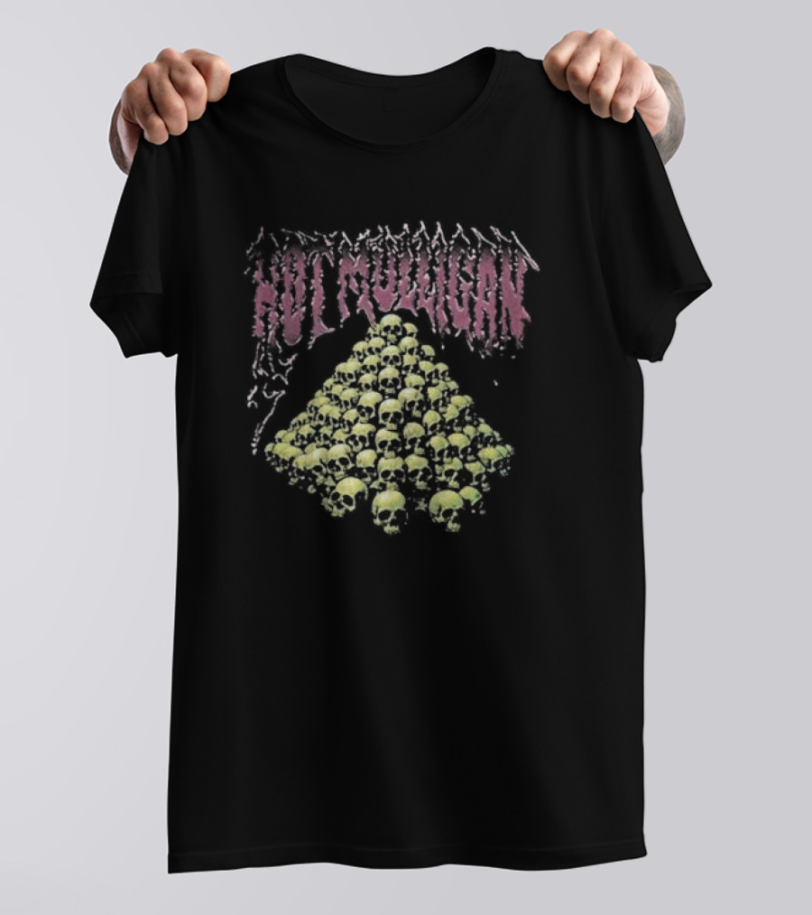 Hot Mulligan Halloween 2024 Skull Pyramid T-Shirt