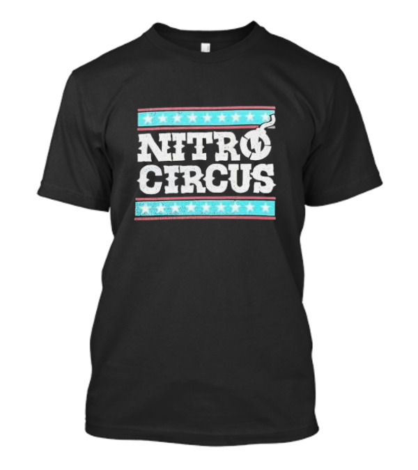 Nitro Circus Extreme Sports Large Tour Logo With Stars T-Shirt