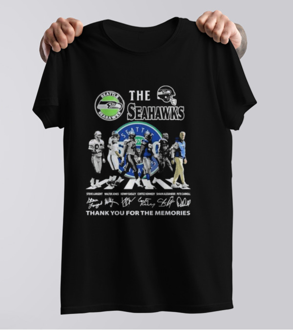 Seattle Seahawks 50th Anniversary Thank You For The Memories With Iconic Players And Coaches T-Shirt