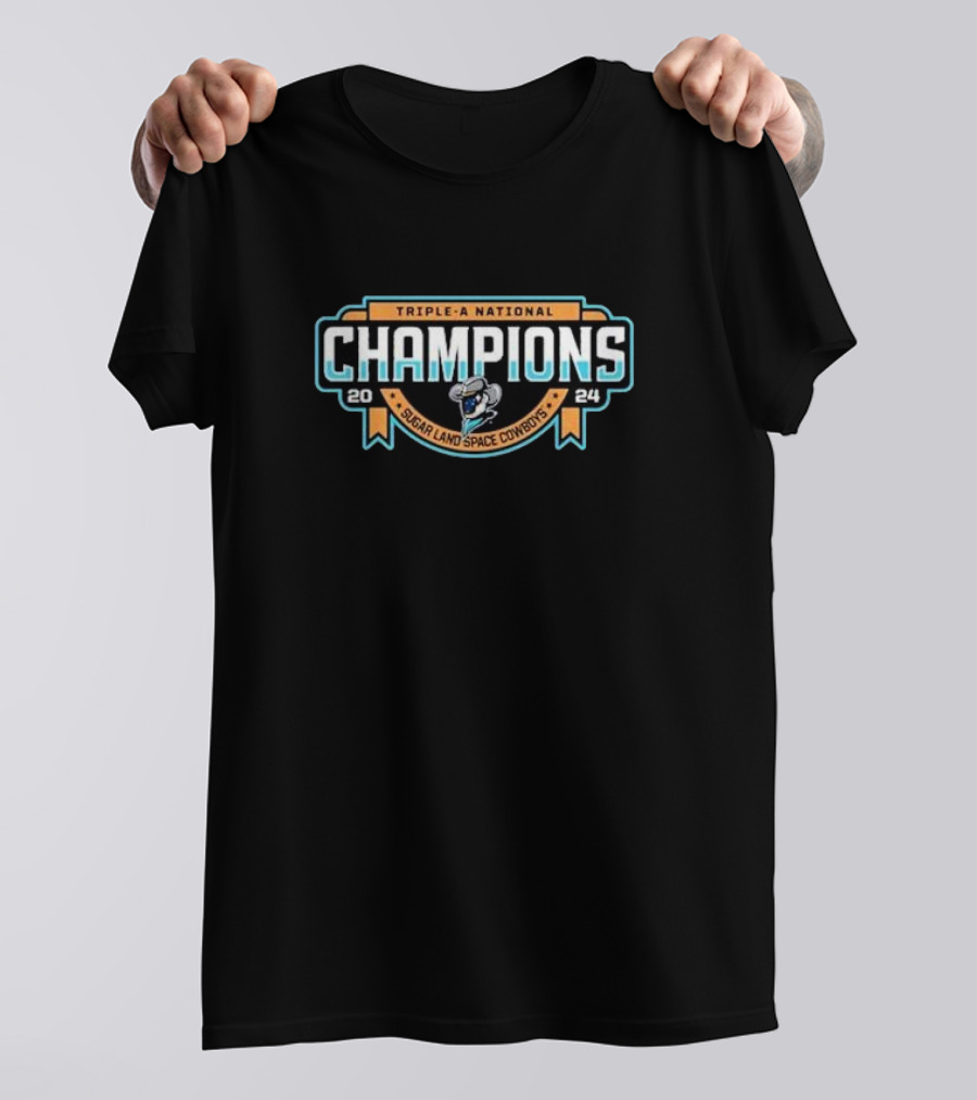 Sugar Land Space Cowboys Triple-A National Champions T-Shirt