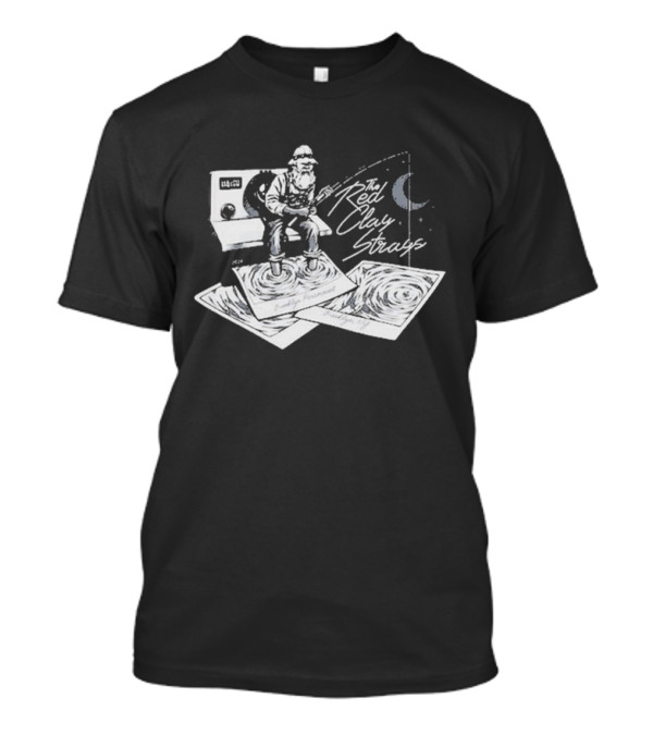 The Red Clay Strays October 1 2024 Brooklyn Ny Event Vinyl Fisherman Record Player Moon T-Shirt
