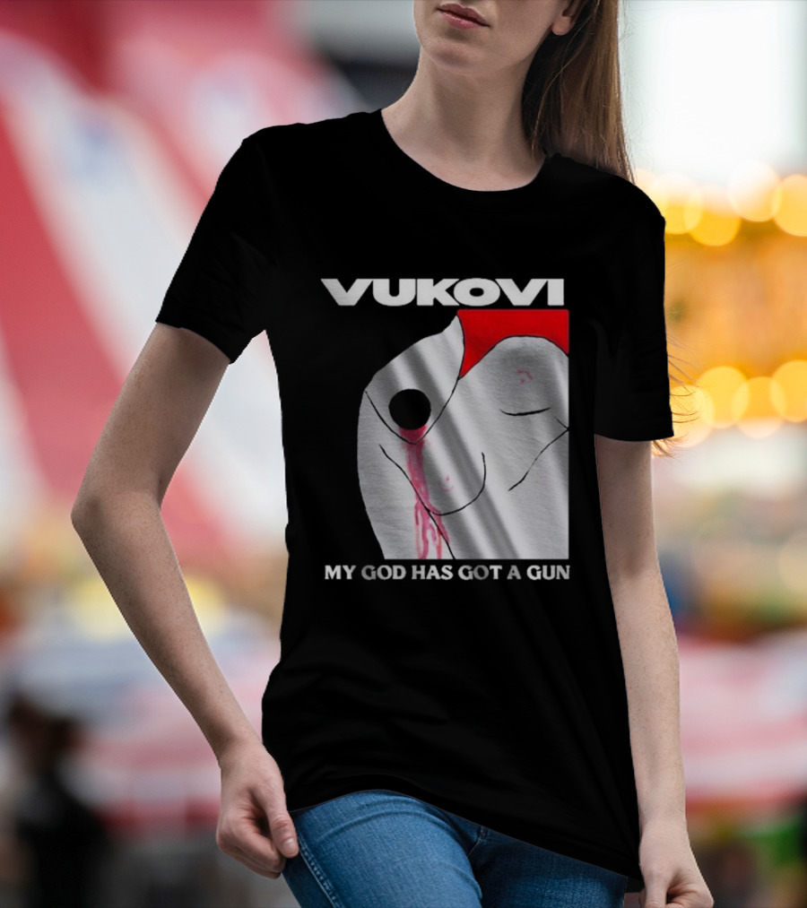 Vukovi My God Has Got A Gun Bold Graphic Concept T-Shirt