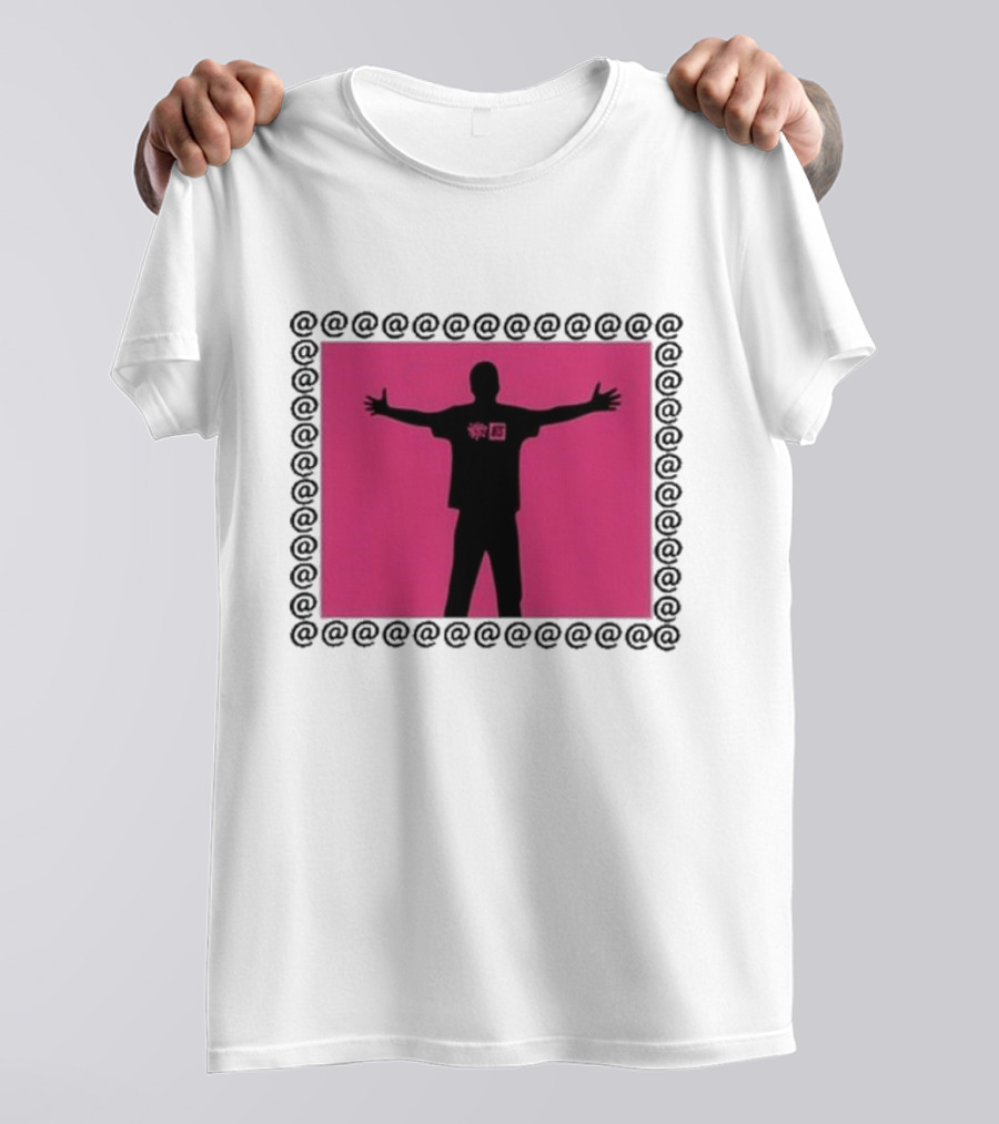 Always X NTS Core White Silhouette Logo Pink Frame T-Shirt