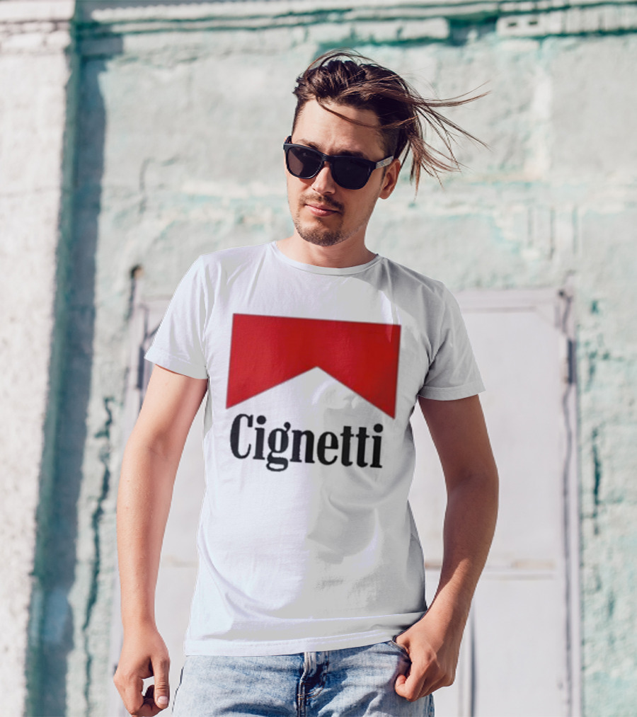 Cignetti Red Chevron Logo Design Joe Buck T-Shirt