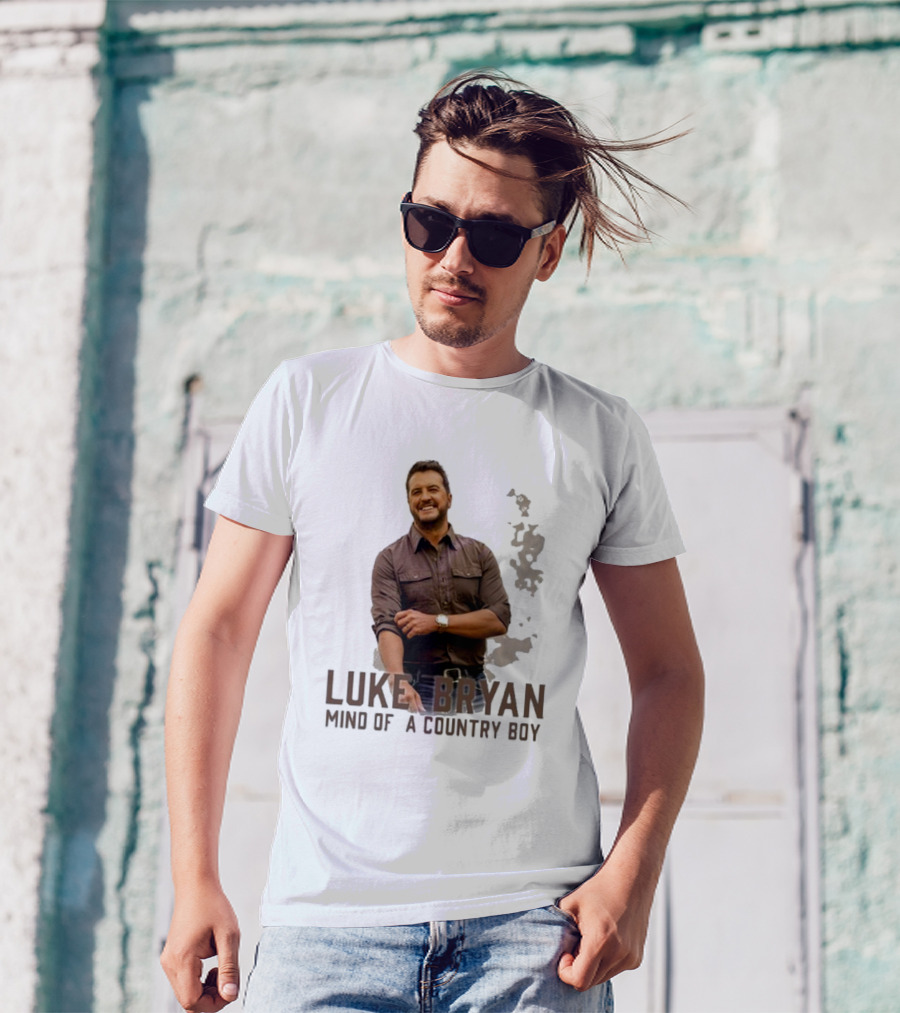 Luke Bryan Mind Of A Country Boy Music Icon Rustic Vibe T-Shirt
