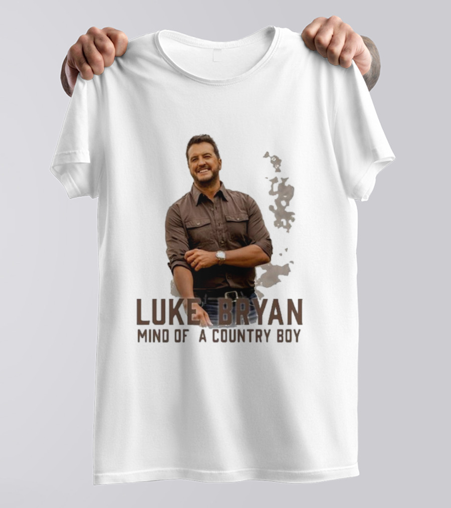 Luke Bryan Mind Of A Country Boy Music Icon Rustic Vibe T-Shirt
