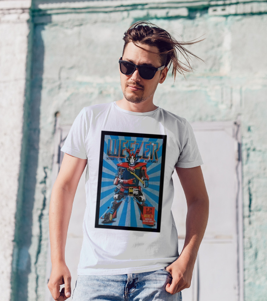 Weezer Voyage To The Blue Planet Dallas TX September 29 2024 American Airlines Center T-Shirt