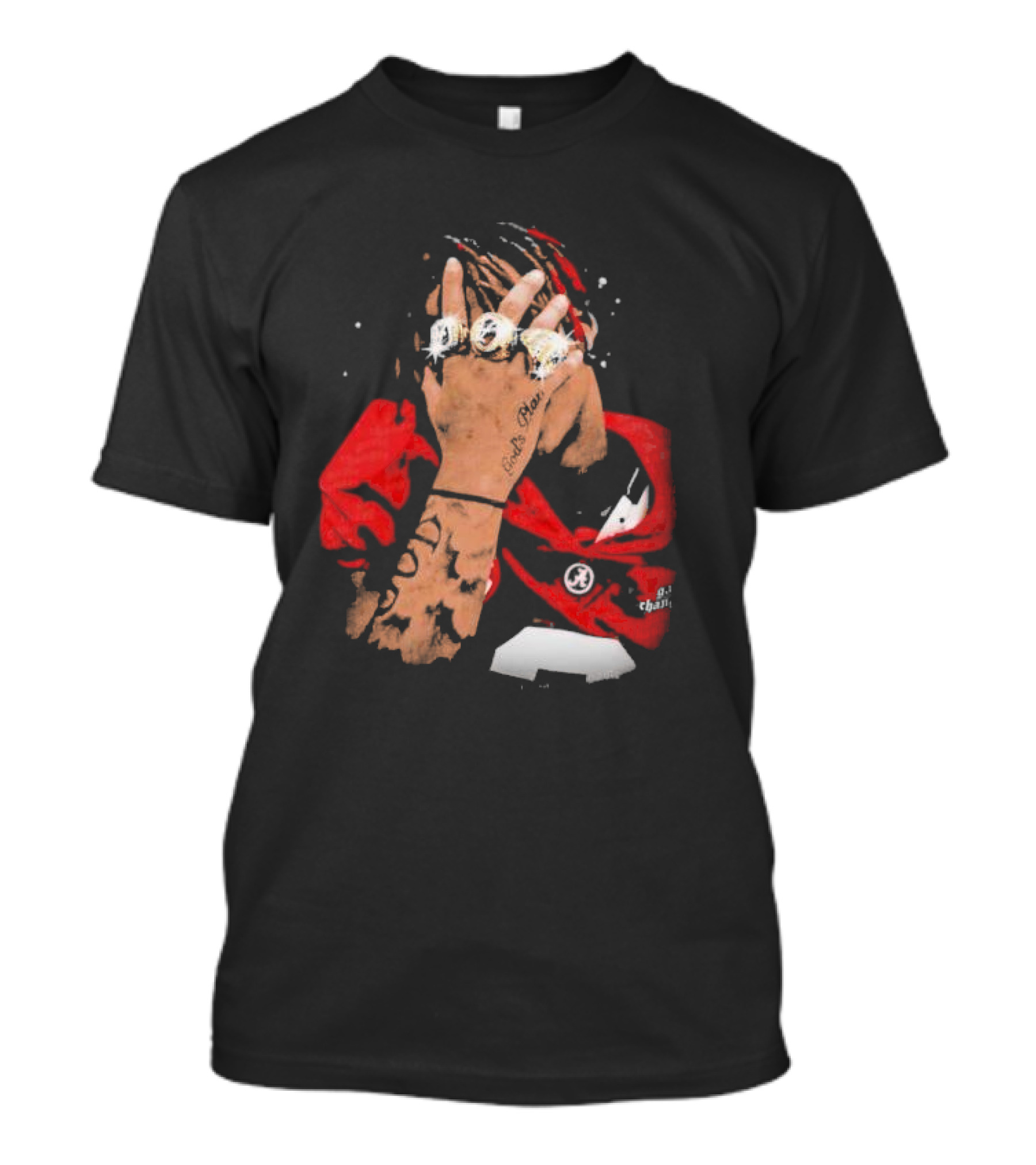 Gamechanger Ryan Williams Champions Rings Tattooed Athlete Holding Rings T-Shirt