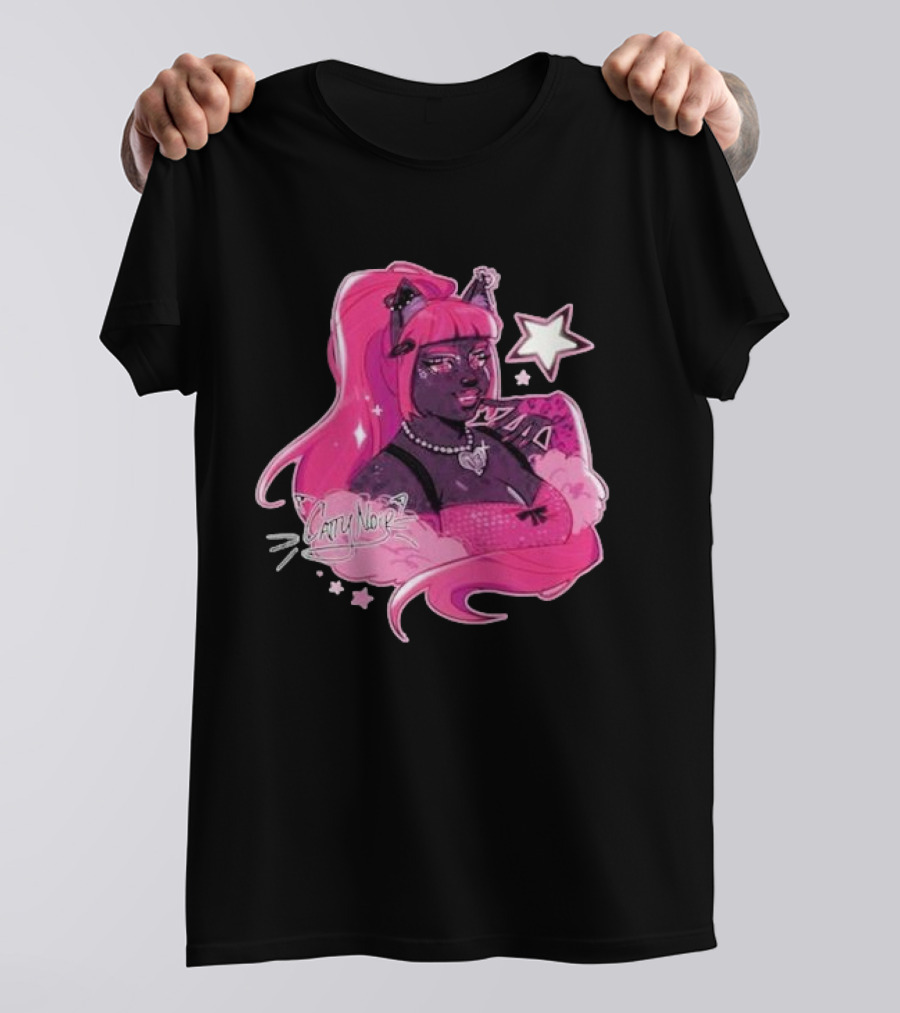Monster High Catty Noir Pink Star Glam T-Shirt