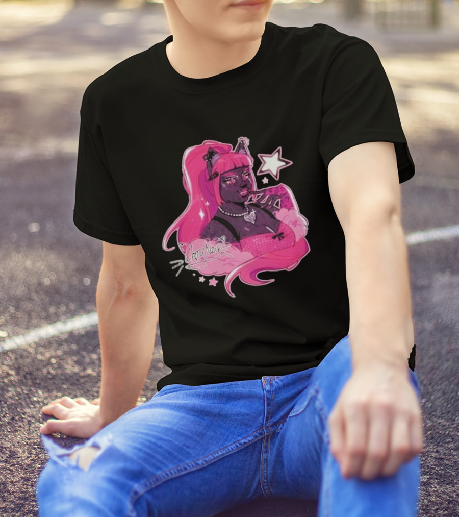 Monster High Catty Noir Pink Star Glam T-Shirt