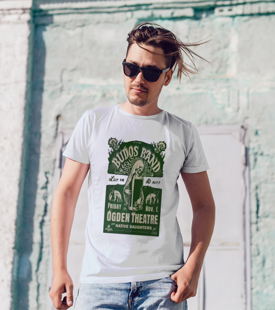 The Budos Band Live In Denver At Ogden Theatre With Native Daughters Friday Nov 1 T-Shirt