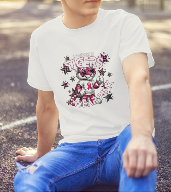 In October Tigers Wear Pink Detroit Tigers Baseball October Ready T-Shirt